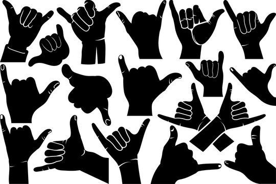 Shaka Brah SVG, Shaka Brah Silhouette, Hang Loose Svg, Hands Svg, Finger Svg, Hand Shaka Svg, Shaka Sign Svg, Shaka Brah Bundle