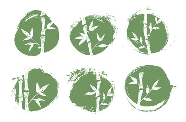 Bamboo tree. Hand drawn style. Vector illustrations.	
