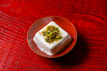 手作り豆腐　Handmade tofu(soybean curd) Japanese dishes
