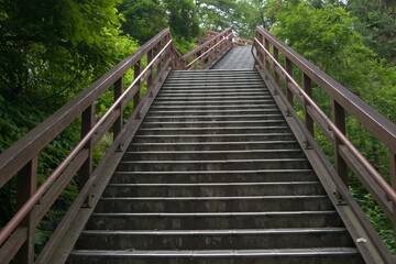Fototapeta na wymiar stairs in japan miyagi tyourou rake