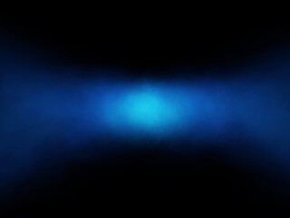 Fog with blue light in the darkness. Illustration created from a tablet, used as a background in abstract style.