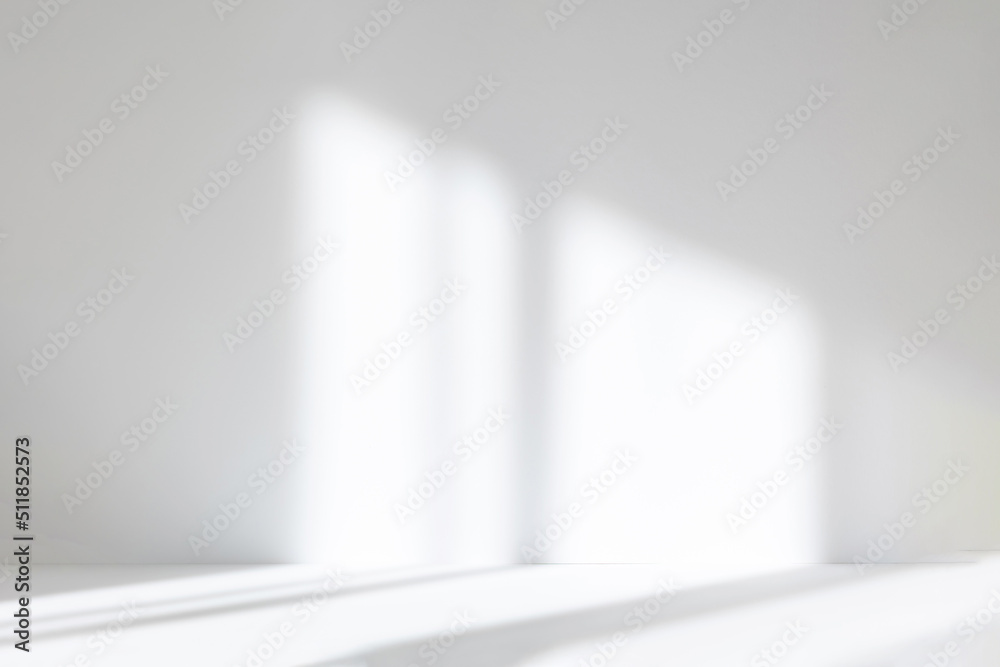 Leinwandbilder abstract white studio background for product presentation. empty room with shadows of window. displa