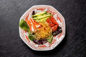 しらたき麺　Noodle dish using Japanese shirataki