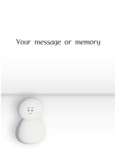 フレーム素材　シンプルな可愛い置物