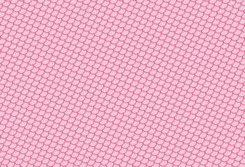 Mermaid scale on trendy pink background - illustration design