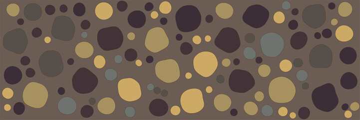 Abstract circles background. Colorful rounded geometric shapes. Minimal modern design. Vector backdrop texture or pattern. Ground texture.