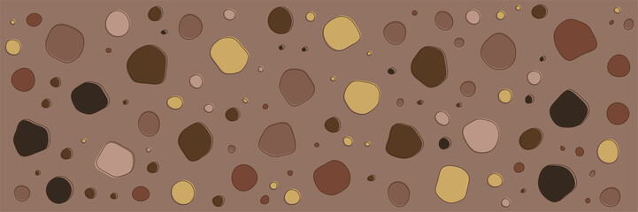 Abstract circles background. Colorful rounded geometric shapes. Minimal modern design. Vector backdrop texture or pattern. Soil texture.