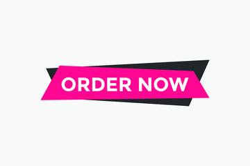 Obraz premium Order Now text button. Web button banner template Order Now 
