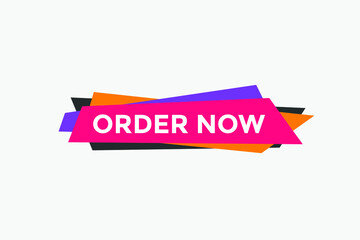 Order Now text button. Web button banner template Order Now
