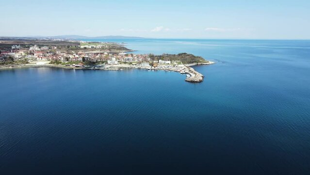 Aerial view of Town of Tsarevo, Burgas Region, Bulgaria 