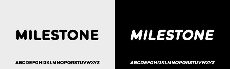 Creative Modern Font Design Alphabet