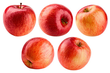 Red apple isolated on white background, clipping path, full depth of field