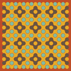 Multicolor truchet tiling connections illustration