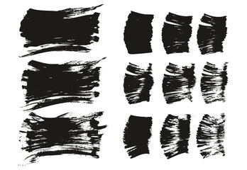 Flat Fan Brush Thick Long Background & Straight Lines Mix High Detail Abstract Vector Background Mix Set 