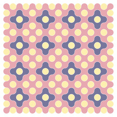 Multicolor truchet tiling connections illustration