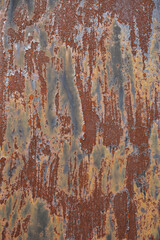 Iron, rusty texture.