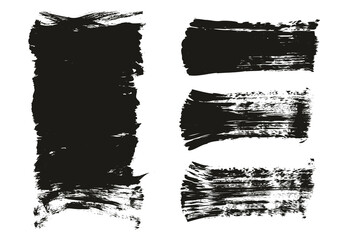 Flat Fan Brush Thick Long Background & Straight Lines Mix High Detail Abstract Vector Background Mix Set 