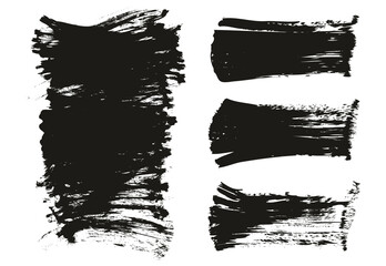 Flat Fan Brush Thick Long Background & Straight Lines Mix High Detail Abstract Vector Background Mix Set 