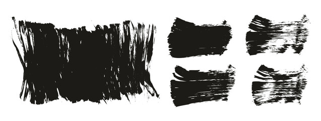 Flat Fan Brush Thick Long Background & Straight Lines Mix High Detail Abstract Vector Background Mix Set 