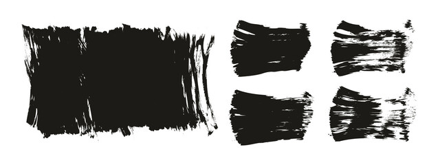 Flat Fan Brush Thick Long Background & Straight Lines Mix High Detail Abstract Vector Background Mix Set 