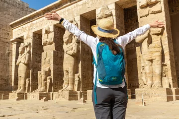 Foto op Plexiglas Medinet Habu temple in Luxor © Sergii Figurnyi