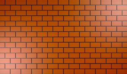 Obraz premium 3d render of a brick wall background. Digital image illustration.