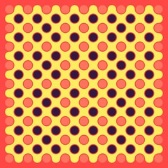 Multicolor truchet tiling connections illustration