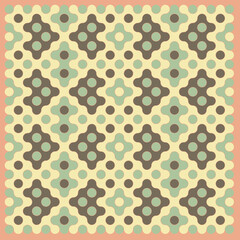 Multicolor truchet tiling connections illustration