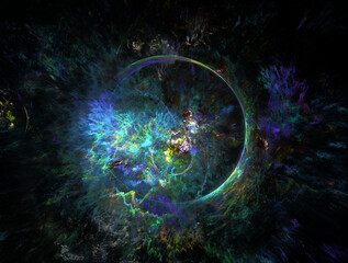 Imaginatory fractal abstract background Image