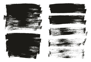 Flat Paint Brush Thin Long Background Mix High Detail Abstract Vector Background Mix Set 