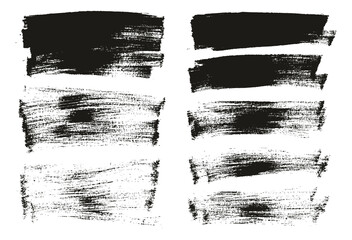 Flat Paint Brush Thin Long Background Mix High Detail Abstract Vector Background Mix Set 