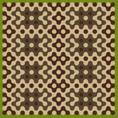 Multicolor truchet tiling connections illustration