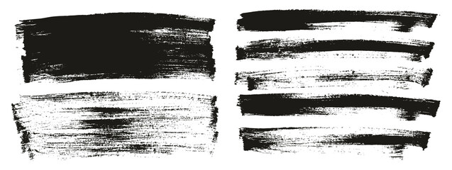 Flat Paint Brush Thin Long Background Mix High Detail Abstract Vector Background Mix Set 