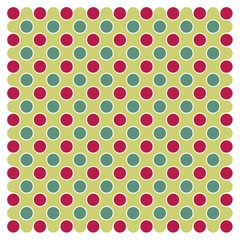 Multicolor truchet tiling connections illustration