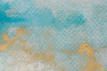 Watercolour Painting with Gold