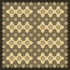 Multicolor truchet tiling connections illustration