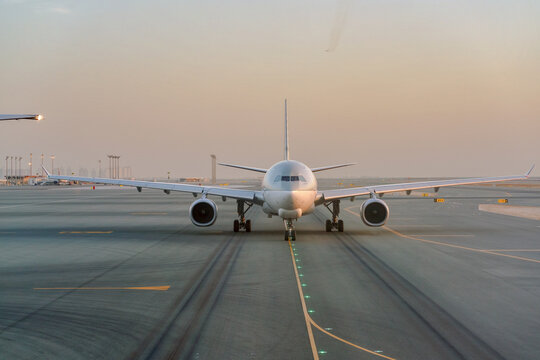 DOHA, QATAR - CIRCA JUNE, 2017: Qatar Airways Airbus A330 Freighter at Hamad International Airport.