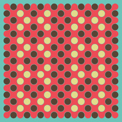 Multicolor truchet tiling connections illustration