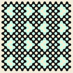 Multicolor truchet tiling connections illustration