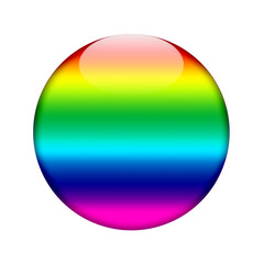 3D Button Regenbogen