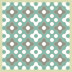 Multicolor truchet tiling connections illustration