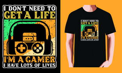 I hope you get lags | Gaming T-shirt Design