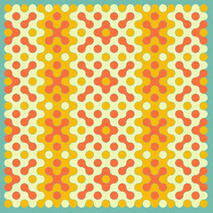 Multicolor truchet tiling connections illustration