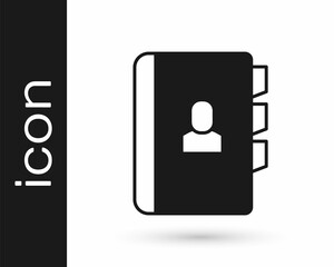 Black Resume icon isolated on white background. CV application. Searching professional staff. Analyzing personnel resume. Vector