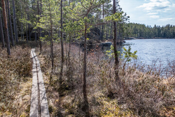 Seen, Teiche und Weiher im Tiveden Nationalpark in Schweden