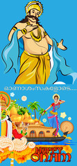 Obraz na płótnie Canvas Hindu Kerala Festival - Onam 2023