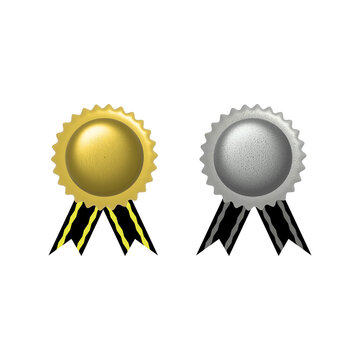 Awards in gold and silver colors
