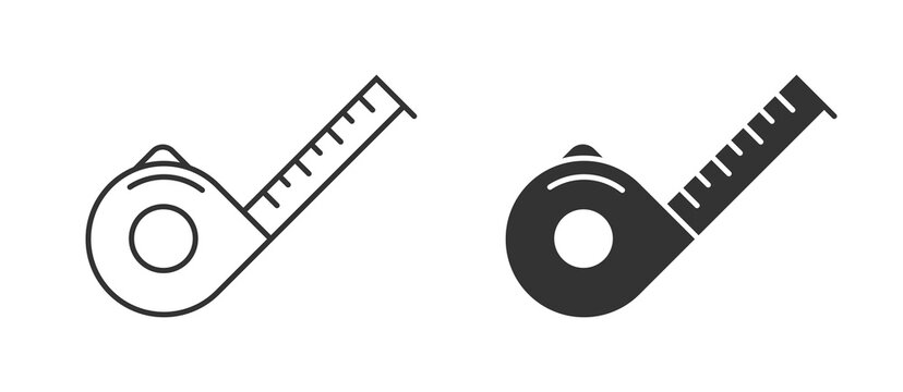Clothing repair measurement tape icon isometric Vector Image