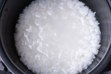 炊きたての白粥