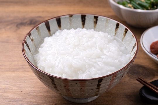 白粥と梅干し